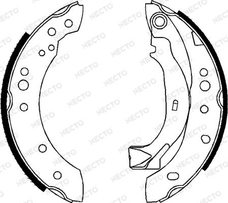 Necto N1687 - Brake Shoe Set www.autospares.lv