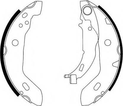 Necto N1629 - Bremžu loku komplekts www.autospares.lv