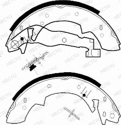 Necto N1042 - Brake Shoe Set www.autospares.lv