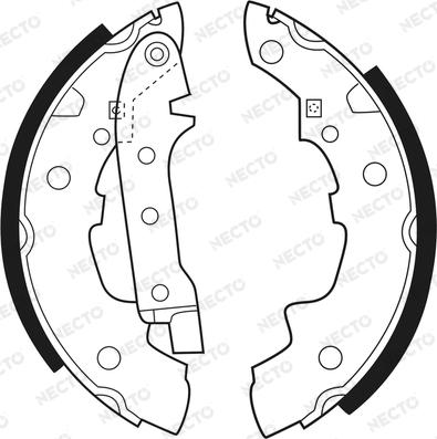 Necto N1039 - Brake Shoe Set www.autospares.lv