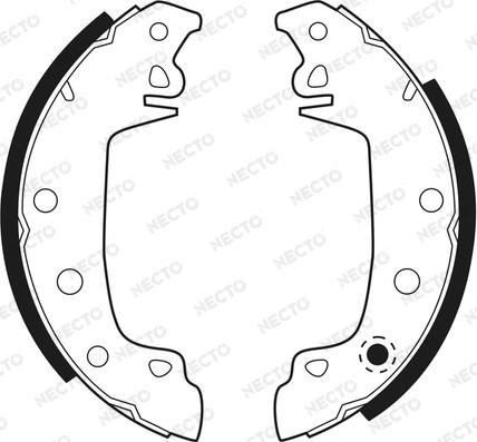 Necto N1033 - Brake Shoe Set www.autospares.lv