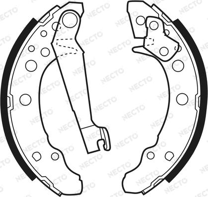 Necto N1165 - Brake Shoe Set www.autospares.lv