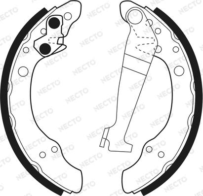 Necto N1168 - Brake Shoe Set www.autospares.lv