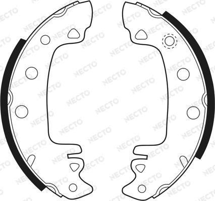 Necto N1167 - Brake Shoe Set www.autospares.lv