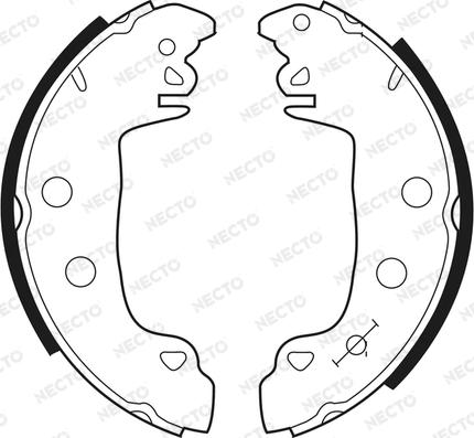 Necto N1345 - Brake Shoe Set www.autospares.lv