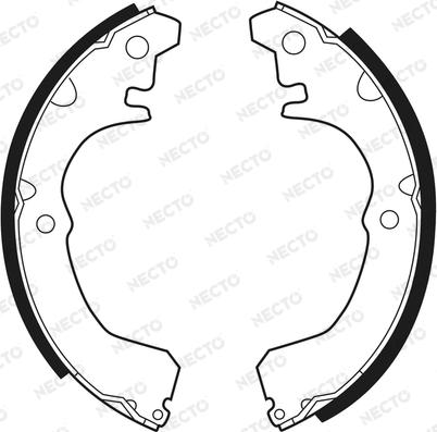 Necto N1376 - Brake Shoe Set www.autospares.lv