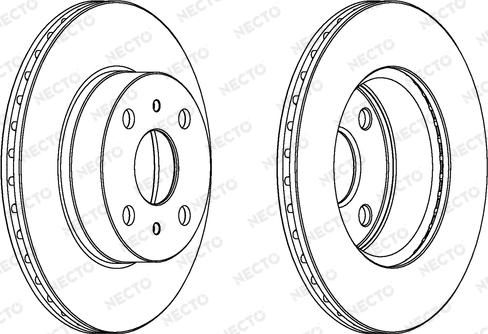 Necto WN986 - Bremžu diski www.autospares.lv