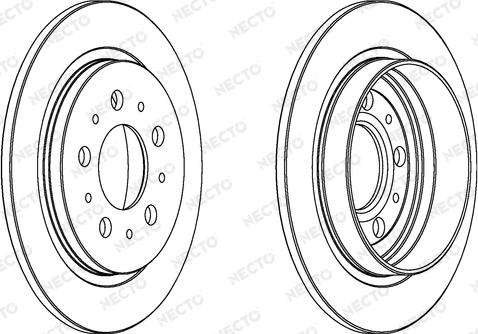 Necto WN497 - Brake Disc www.autospares.lv