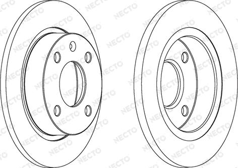 Necto WN468 - Bremžu diski www.autospares.lv