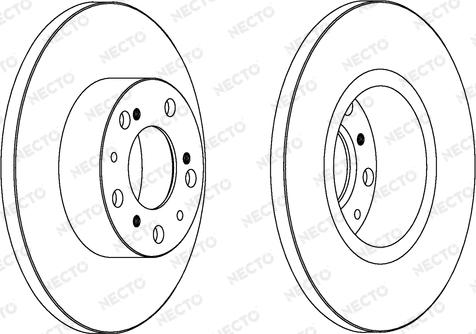 Necto WN424 - Bremžu diski www.autospares.lv