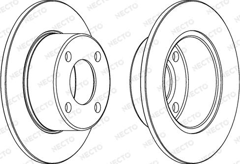 Necto WN548 - Bremžu diski www.autospares.lv