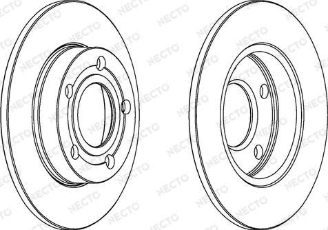 Necto WN584 - Тормозной диск www.autospares.lv