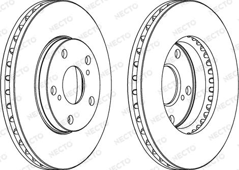 Necto WN642 - Тормозной диск www.autospares.lv