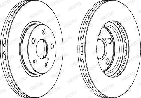 Necto WN1434 - Тормозной диск www.autospares.lv