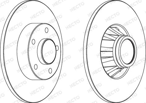 Necto WN1427 - Brake Disc www.autospares.lv