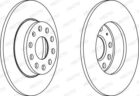 Necto WN1551 - Brake Disc www.autospares.lv