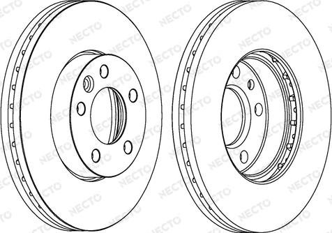 Necto WN1552 - Brake Disc www.autospares.lv