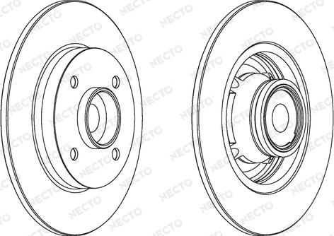 Necto WN1563 - Brake Disc www.autospares.lv