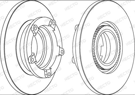 Necto WN1562 - Brake Disc www.autospares.lv