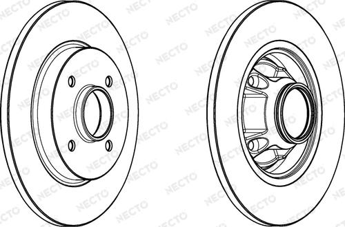 Necto WN1527 - Brake Disc www.autospares.lv