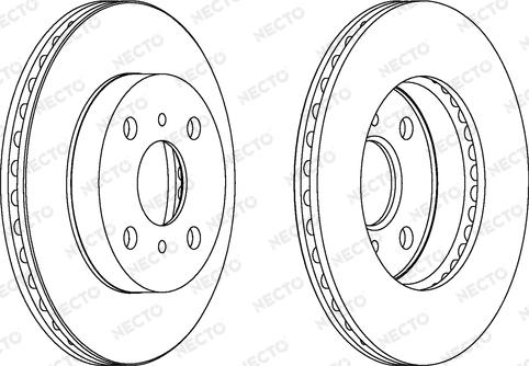 Necto WN1095 - Bremžu diski www.autospares.lv