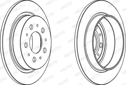 Necto WN1097 - Brake Disc www.autospares.lv