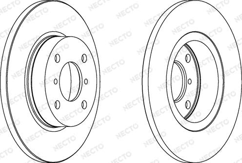 Necto WN1164 - Bremžu diski www.autospares.lv