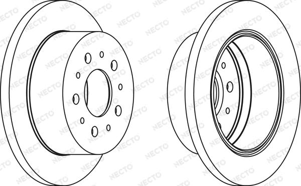 Necto WN1166 - Тормозной диск www.autospares.lv