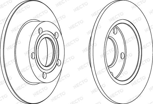 Necto WN1189 - Bremžu diski www.autospares.lv