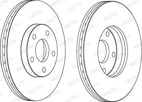 Necto WN1186 - Bremžu diski www.autospares.lv