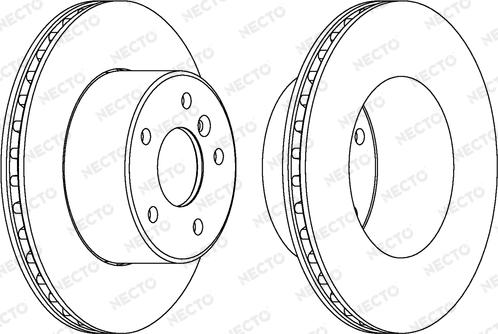 Necto WN1344 - Тормозной диск www.autospares.lv