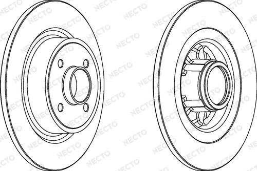 Necto WN1346 - Bremžu diski www.autospares.lv