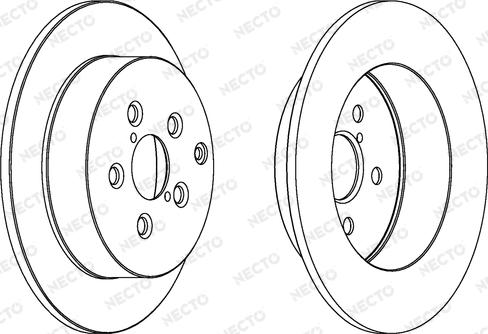 Necto WN1364 - Bremžu diski www.autospares.lv