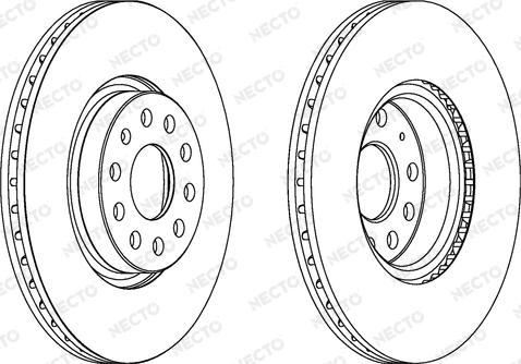 Necto WN1327 - Bremžu diski www.autospares.lv