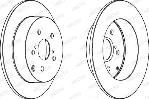 Necto WN1374 - Тормозной диск www.autospares.lv