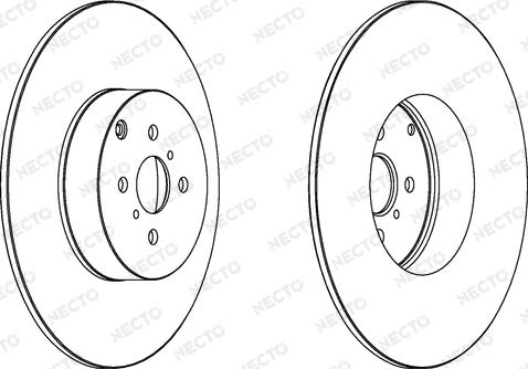 Necto WN1372 - Brake Disc www.autospares.lv