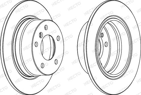 Necto WN1295 - Bremžu diski www.autospares.lv