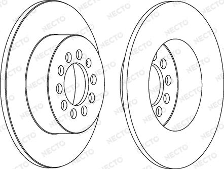 Necto WN1242 - Тормозной диск www.autospares.lv