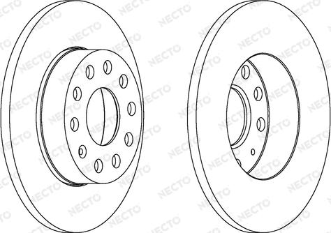 Necto WN1288 - Тормозной диск www.autospares.lv