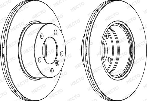 Necto WN834 - Brake Disc www.autospares.lv