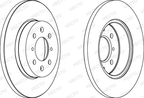 Necto WN872 - Brake Disc www.autospares.lv