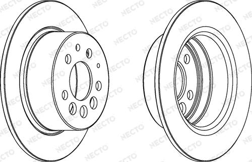 Necto WN254 - Bremžu diski www.autospares.lv