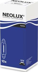 NEOLUX® N264 - Лампа накаливания, фонарь освещения номерного знака www.autospares.lv