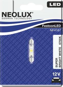 NEOLUX® NF4167-01B - Kvēlspuldze, Salona telpas apgaismojums www.autospares.lv