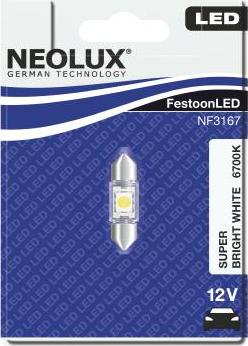 NEOLUX® NF3167-01B - Kvēlspuldze, Salona telpas apgaismojums www.autospares.lv