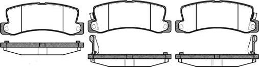 DJ Parts BP1113 - Brake Pad Set, disc brake www.autospares.lv