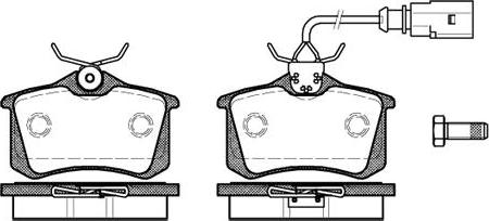 Roadhouse PSX226351 - Bremžu uzliku kompl., Disku bremzes www.autospares.lv