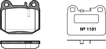 NEW BLOX NB23157S03 - Тормозные колодки, дисковые, комплект www.autospares.lv