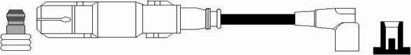 NGK 44097 - Augstsprieguma vads www.autospares.lv