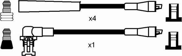 NGK 44295 - Augstsprieguma vadu komplekts www.autospares.lv